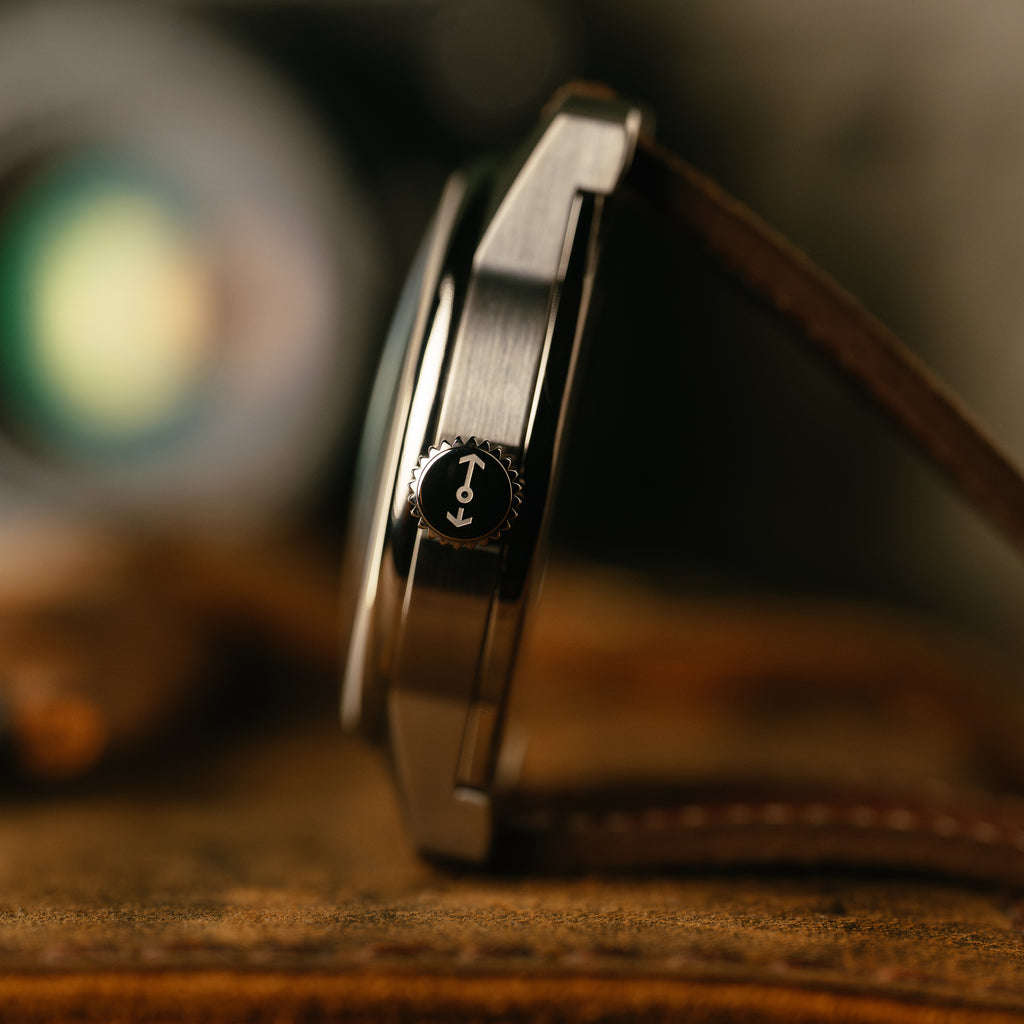 *Limited Edition* 42mm Automatic Standard Issue Field Watch with Date: Textured White Dial
