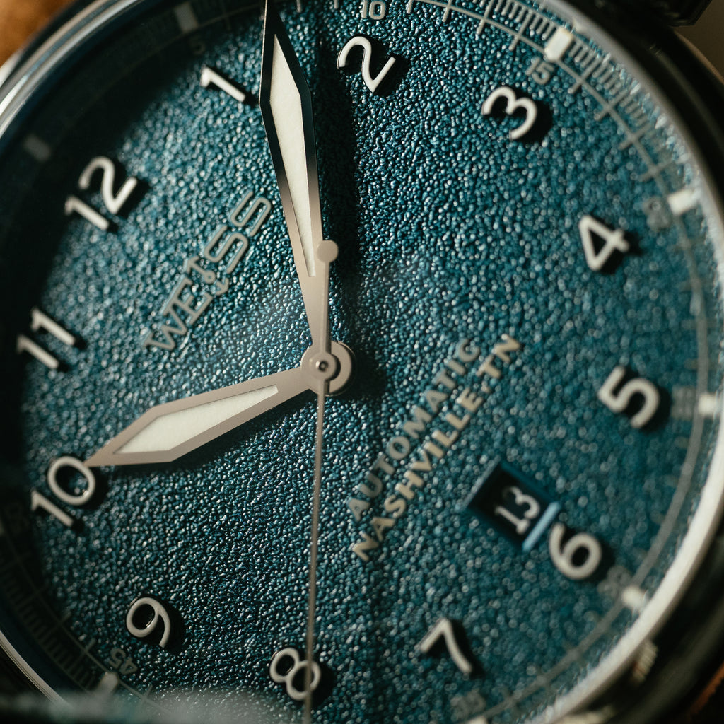 *Limited Edition* 42mm Automatic Standard Issue Field Watch with Date: Textured Denim Dial