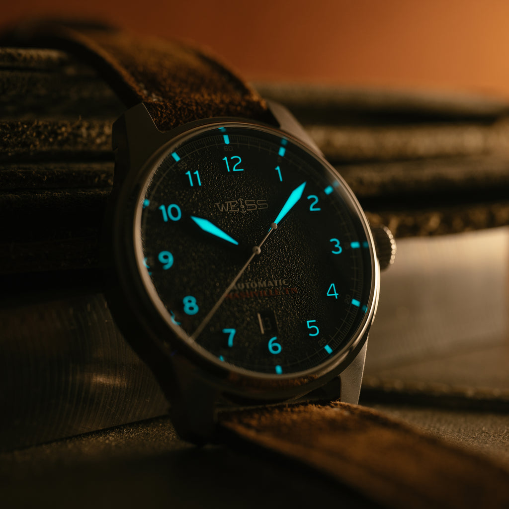 *Limited Edition* 42mm Automatic Standard Issue Field Watch with Date: Textured Black Dial