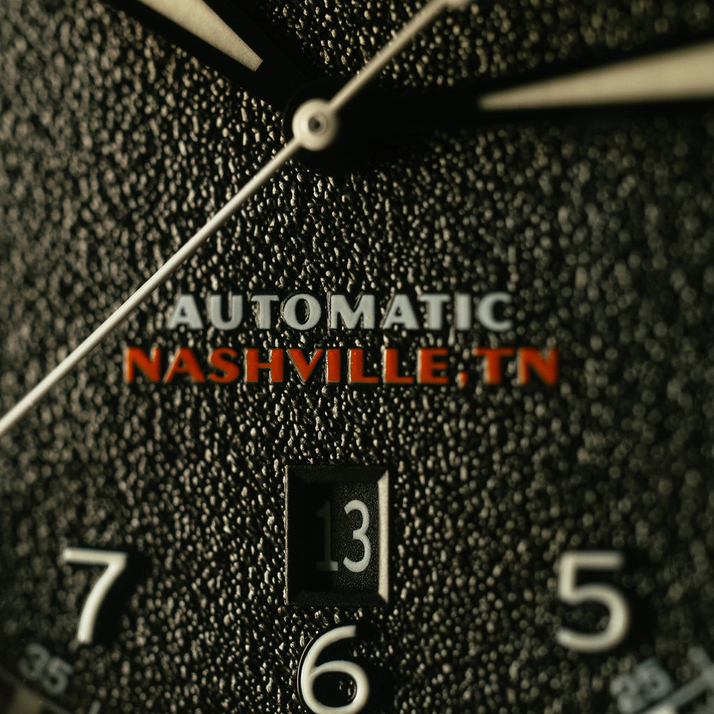 *Limited Edition* 42mm Automatic Standard Issue Field Watch with Date: Textured Black Dial