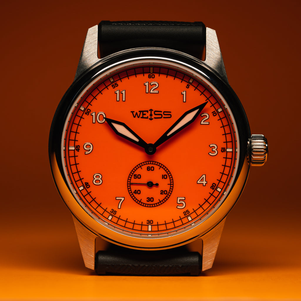 *Limited Edition* 38mm Standard Issue Field Watch: Tangerine Dial