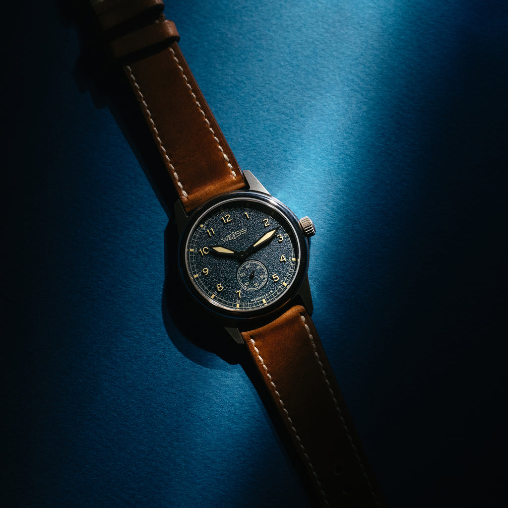 *Limited Edition* Titanium 38mm Standard Issue Field Watch: Pacific Blue