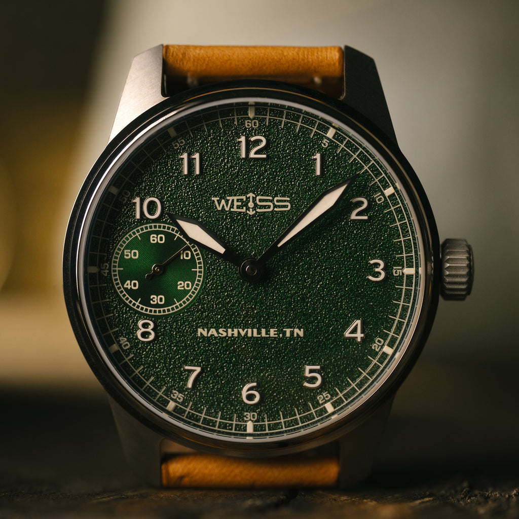 *Limited Edition* Titanium 42mm Standard Issue Field Watch: Textured British Racing Green