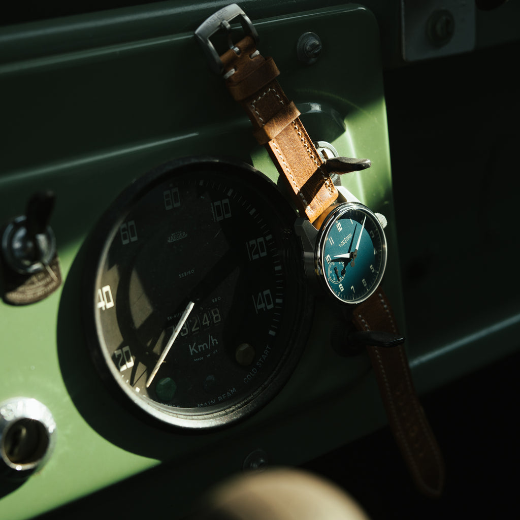 *Limited Edition* Titanium Gauge Series 42mm Standard Issue Field Watch: Arles Blue